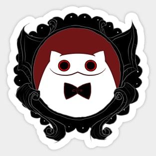 Meawbin with bow tie Sticker